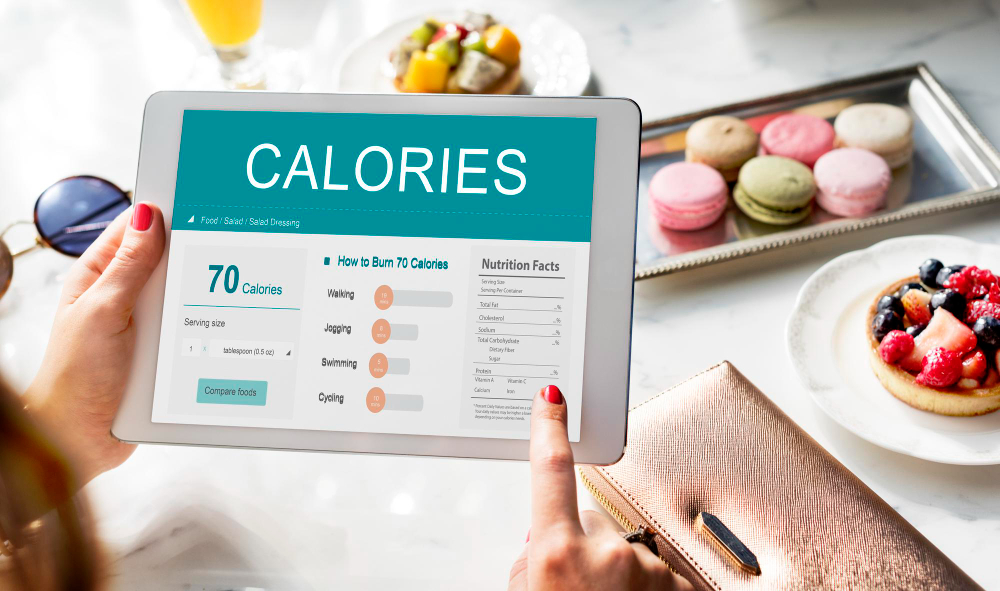 Person planning healthy meals
